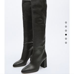 Zara leather boot